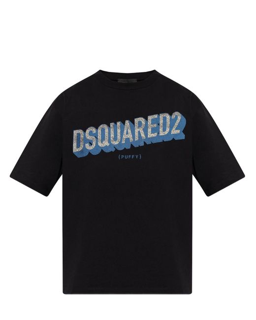 DSquared² Black T-Shirts And Polos for men