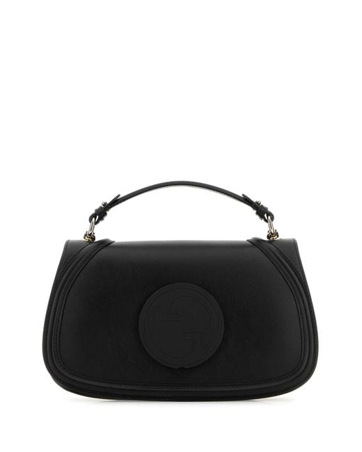 Gucci Black Leather Blondie Handbag