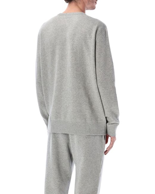 Polo Ralph Lauren Gray Cotton-Blend Crewneck Sweatshirt