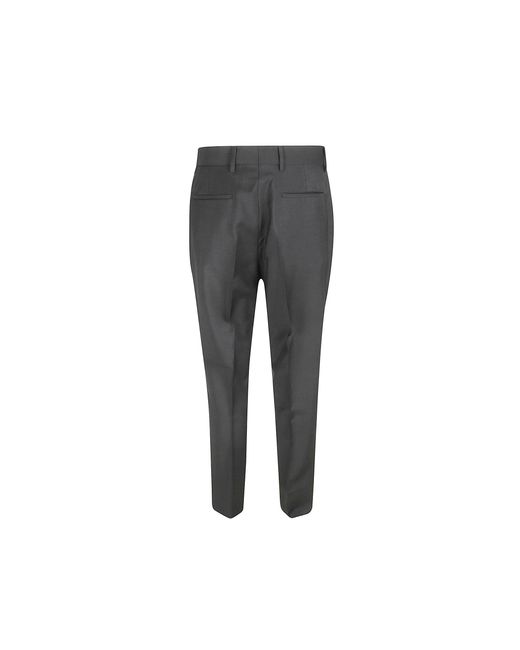 Prada Gray Slim-Fit Trousers for men