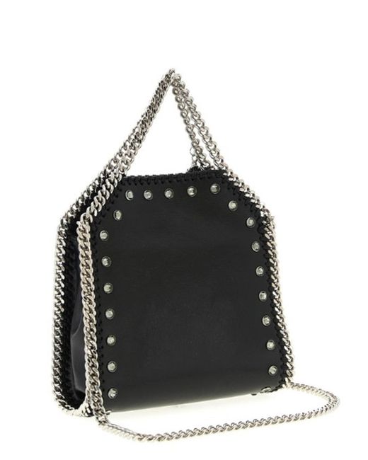 Stella McCartney Black Falabella Tiny Bag Crackle