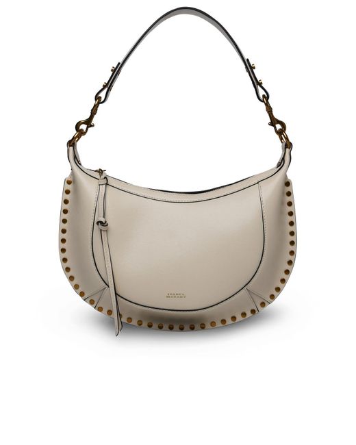 Isabel Marant White 'Naoko' Creme Lear -Tasche