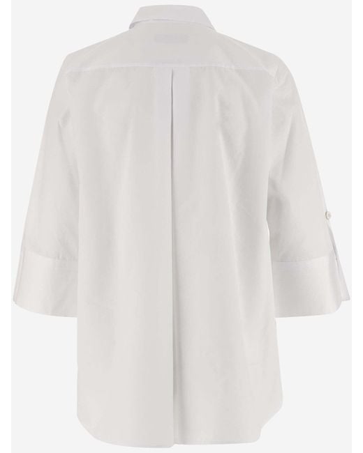Alberto Biani White Cotton Shirt