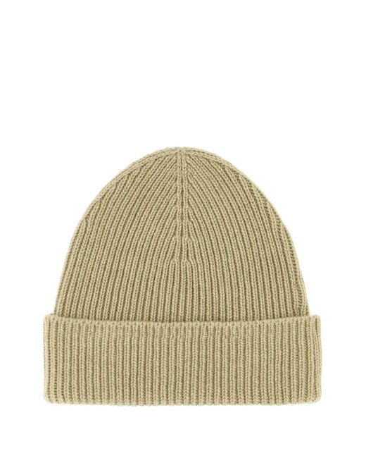 Burberry Natural Khaki Cashmere Beanie Hat