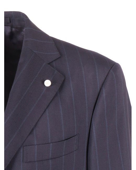 Luigi Bianchi Abito Drop7 in het Blue voor heren