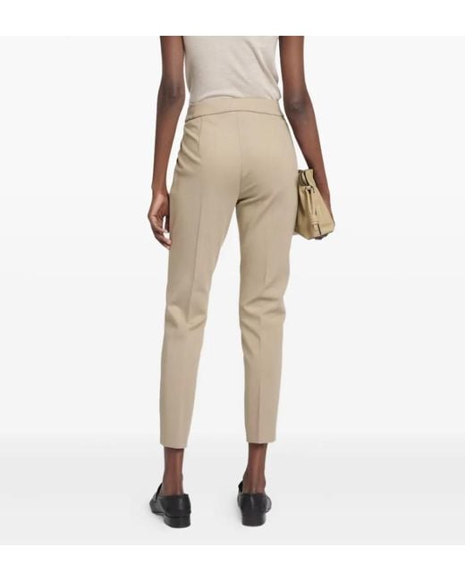 Max Mara Natural Pegno Straight-Leg Trousers