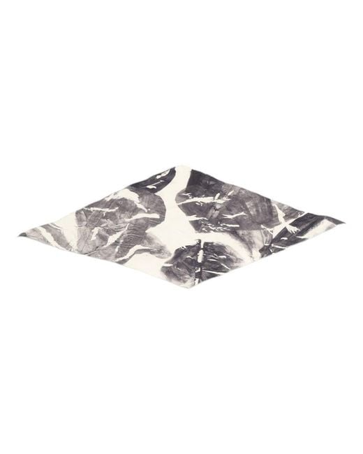 Alysi Gray Silk Scarf