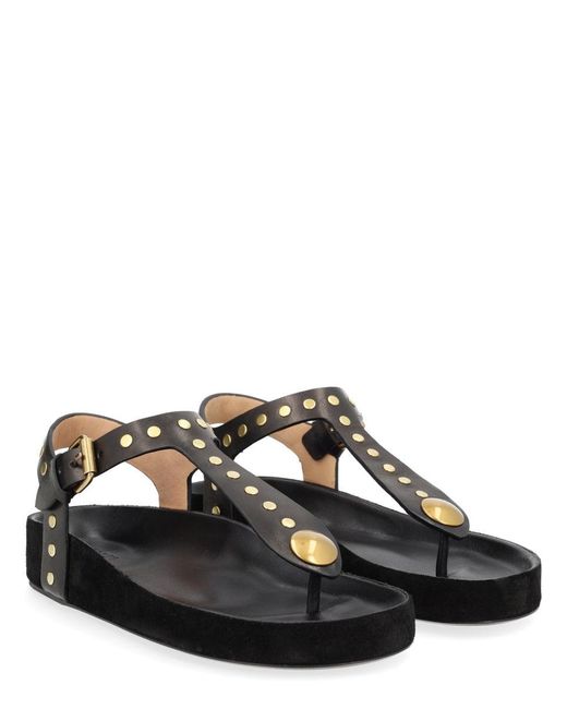 Isabel Marant Black Enore Sandals