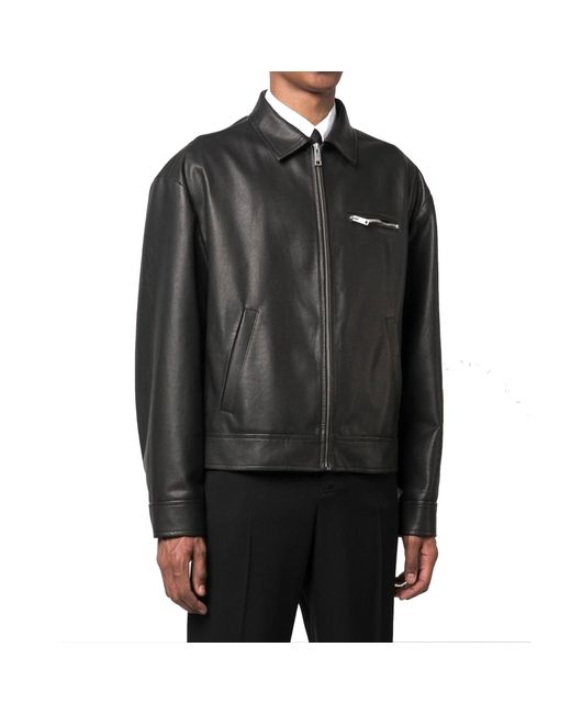 Prada Black Leather Jackets for men