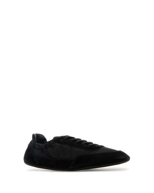 Prada Black Re-Nylon-Suede Sneakers