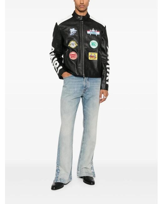 Amiri Blue Straight-Leg Jeans for men