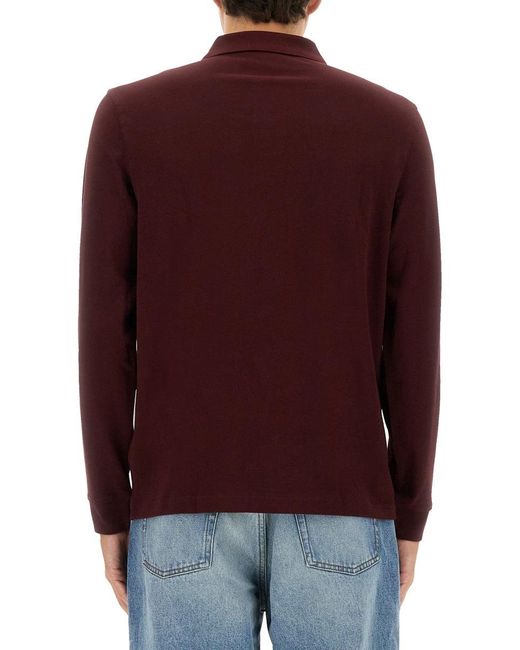 Fred Perry Red Cotton Polo