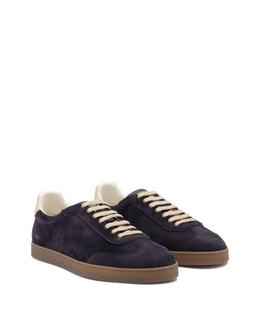 Brunello Cucinelli Suède Sneakers in het Black voor heren