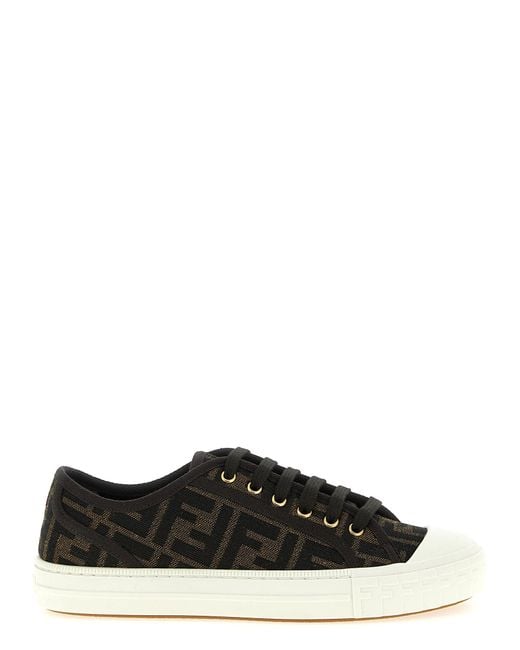 Fendi Black 'Domino' Sneakers