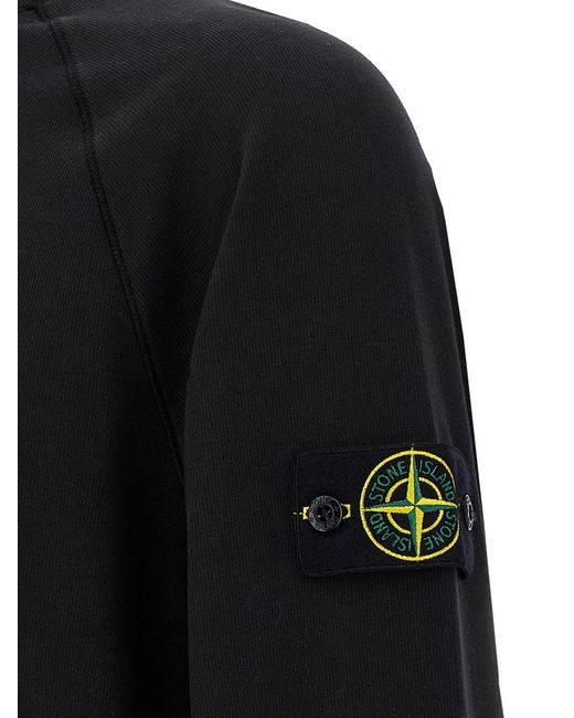 Stone Island Light Cotton Sweatshirt in Black für Herren