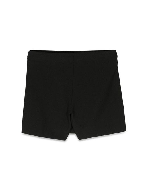 Versace Black Stretch Cady Shorts