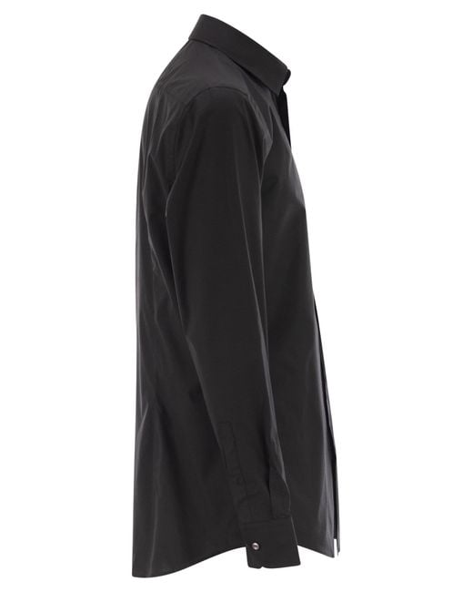 Boss Slim-Fit-Hemd von aus bügelleichter Stretch-Baumwollpopeline in Black für Herren