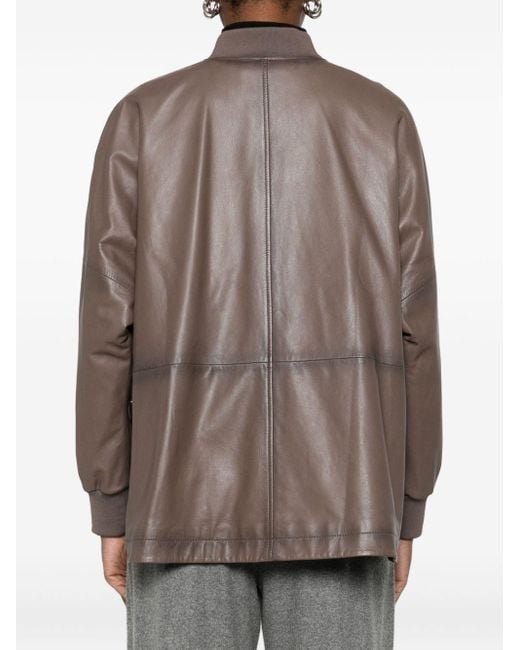 Emporio Armani Brown Jackets Dove