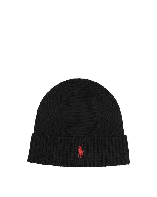 Polo Ralph Lauren Wollmütze mit Pony in Black für Herren