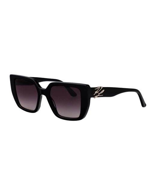 Karl Lagerfeld Black Acetate Sunglasses
