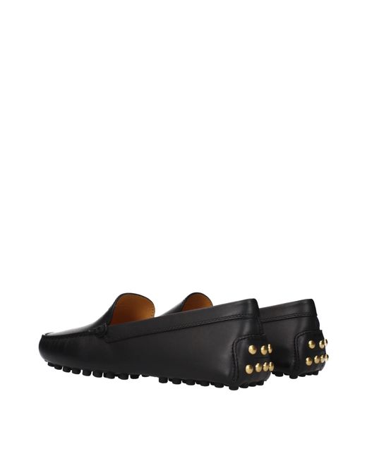 Tod's Black Loafers Leather