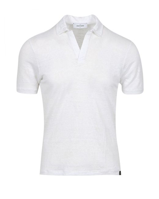 Gran Sasso White T Shirts And Polos for men