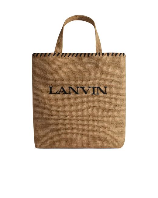 Lanvin Metallic 'Tote' Wicker Bag