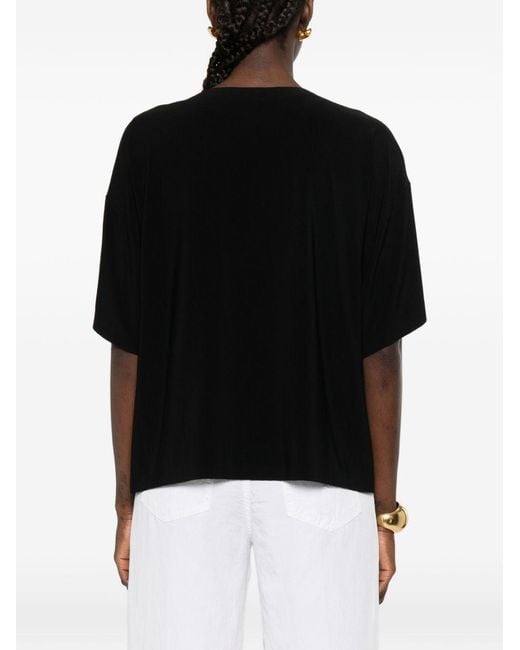 Norma Kamali Black Short-Sleeves T-Shirt