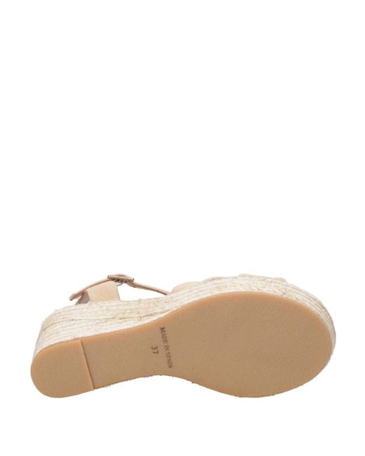 Sandals Camel Espadrilles en coloris Natural