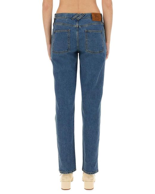Burberry Blue Straight Fit Jeans