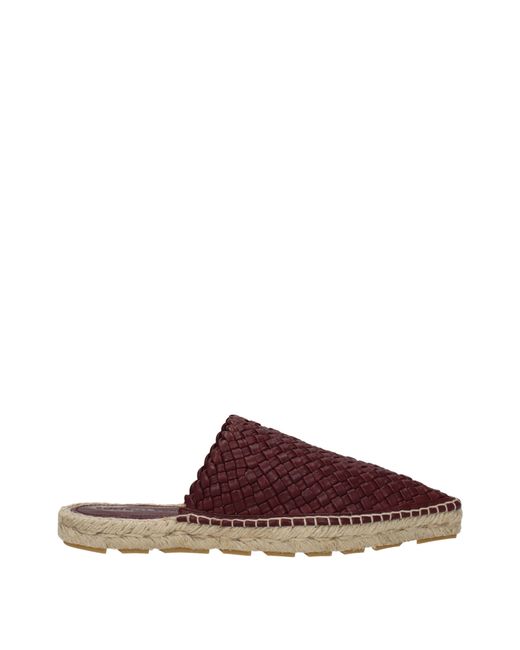 Bottega Veneta Brown Merlot Leather Sandals And Clogs