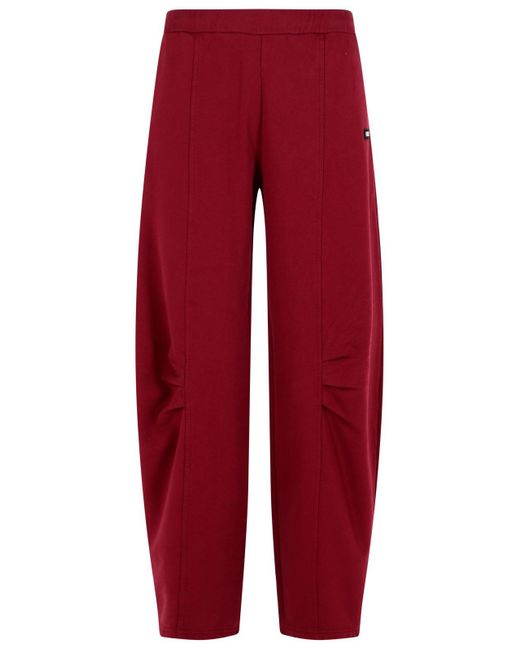 ROTATE BIRGER CHRISTENSEN Roteer Pantalo In Bordeauxrode Katoen in het Red