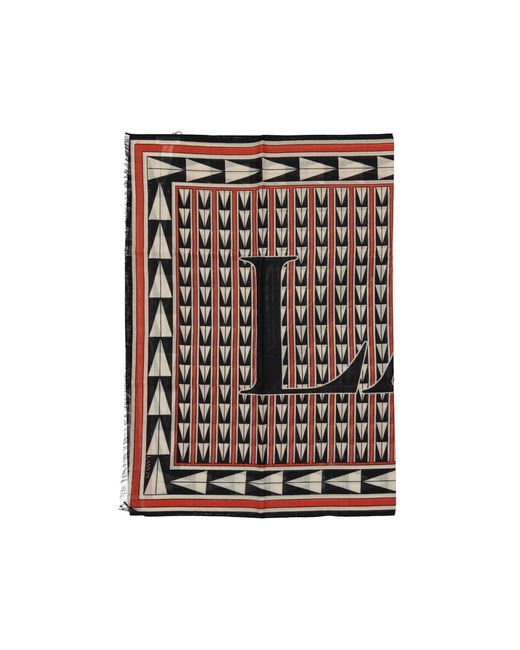 Lanvin Black Wool Scarf