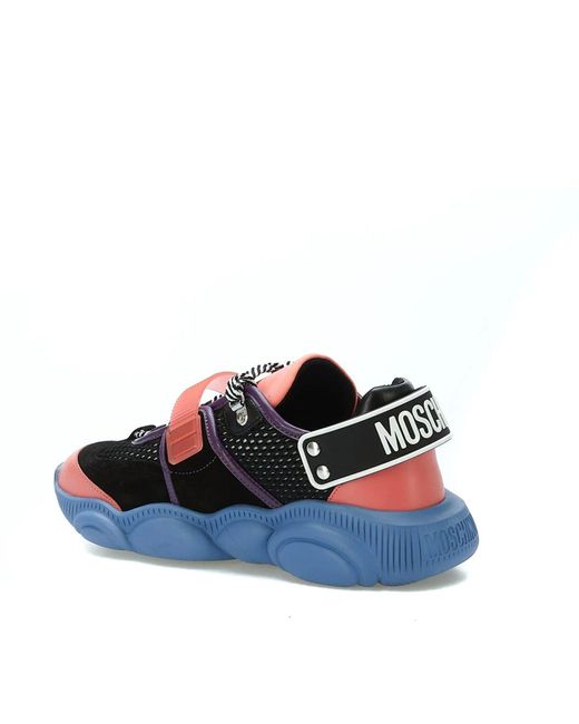 Moschino Blue Teddy-sole Sneakers for men