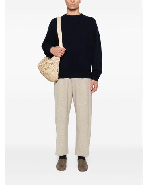 Extreme Cashmere Blue Cashmere Crewneck Sweater