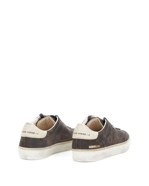 Golden Goose Deluxe Brand Gray 'Soul-Star' Low Sneakers With Metallic Pull-Tab for men