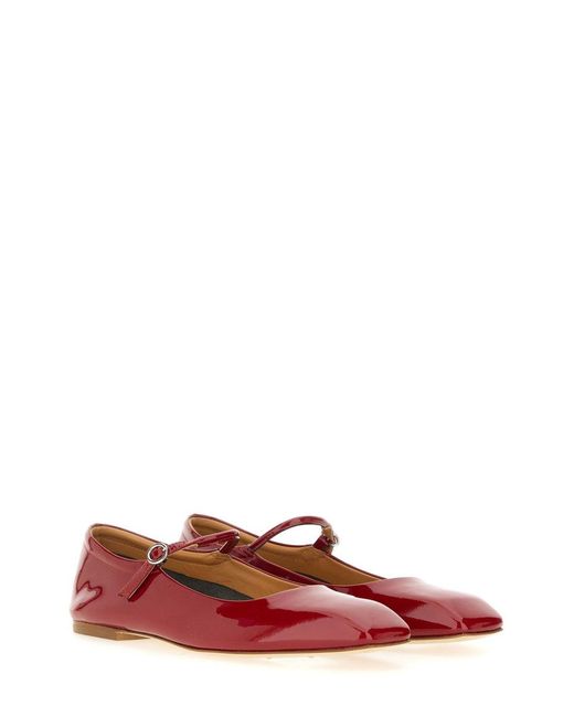 Aeyde Red Mary Jane "Uma" for men