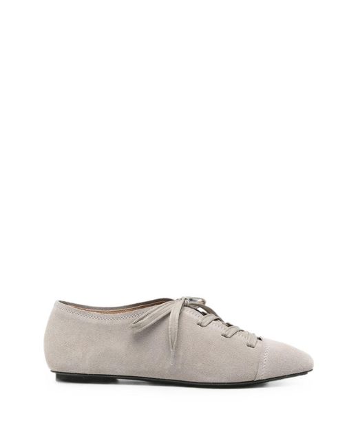 Emporio Armani White Laced Ballets