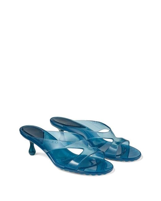 Jimmy Choo Blue Jelly Heels