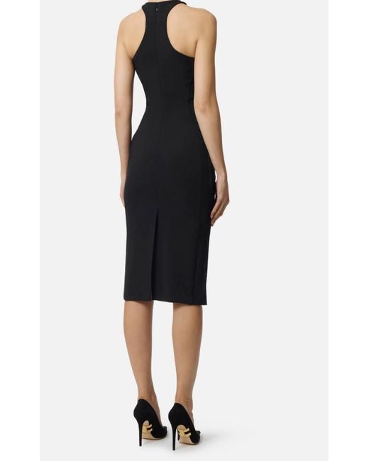 Elisabetta Franchi Blue Dress With Jewel Detail
