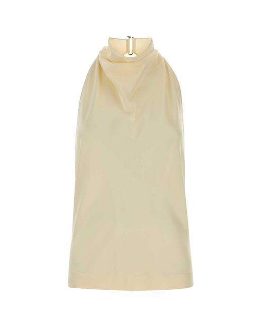 Stella McCartney White Cream Satin Top