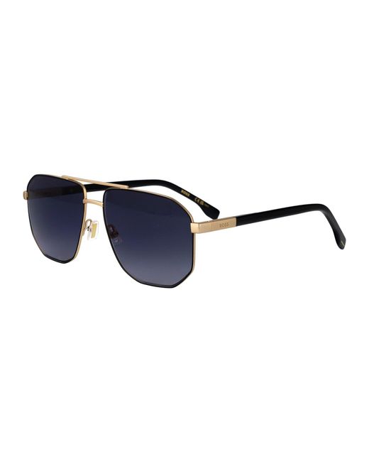 Boss Blue Hugo Matte Steel Sunglasses for men