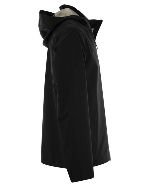 Herno Black Laminar Gore-Tex Paclite Jacket for men