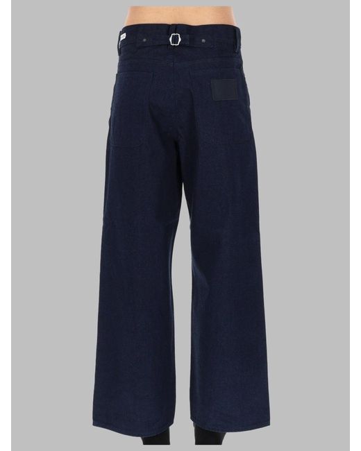 sunflower Blue Wide-Leg Cotton Jeans