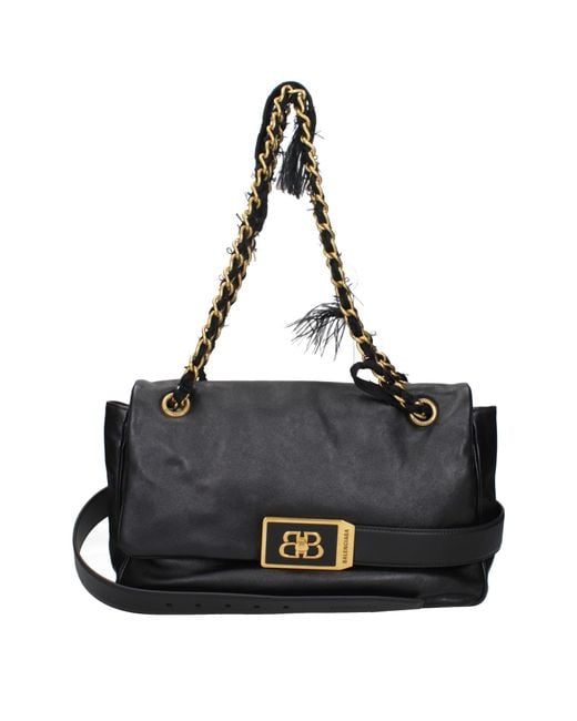 Balenciaga Black Modu Shoulder Bag Leather