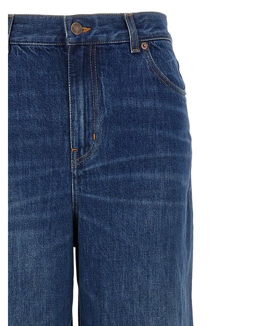 Jean chloé haut de taille Chloé en coloris Blue