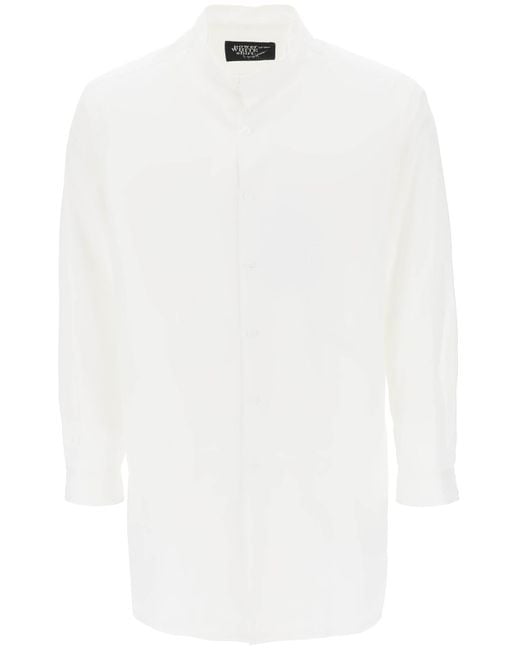 Yohji Yamamoto Gelaagd Langlijnshirt in het White voor heren