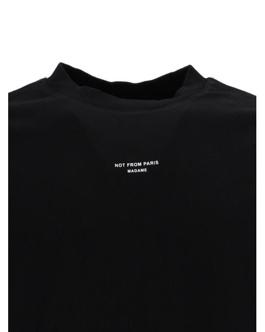 Drole de Monsieur Black Classic Slogan T Shirt