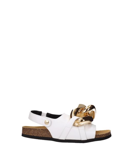 J.W. Anderson Natural Jw Anderson Sandali Donna Pelle Bianco for men