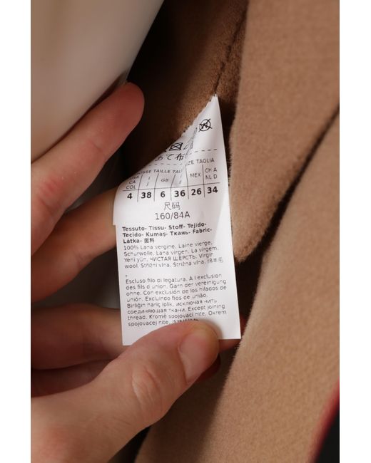 Max Mara Coats Camel in het Natural